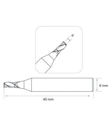 F-3122 - Fraise à rainurer 2 tailles en carbure monobloc Langya pour machines Silca et JMA (copie)