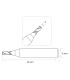 F-3124 - Fraise à rainurer 2 tailles en carbure monobloc Langya pour machines Silca et JMA
