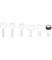 F-1224 - Fraise à simple tranchant en carbure monobloc pour clés à double rangée de broches pour Machines Silca et JMA F-1224 - Fraise à simple tranchant en carbure monobloc pour clés à double rangée de broches pour Machines Silca et JMA