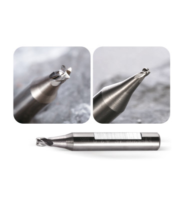 F-3823 - Fraise à rainurer 2 tailles en carbure monobloc haute finition pour machines Silca et JMA