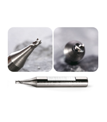 F-3823 - Fraise à rainurer 2 tailles en carbure monobloc haute finition pour machines Silca et JMA