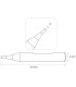 P-4009 - Palpeur en carbure monobloc haute finition (très faible résistance au frottement) pour machines Silca et JMA
