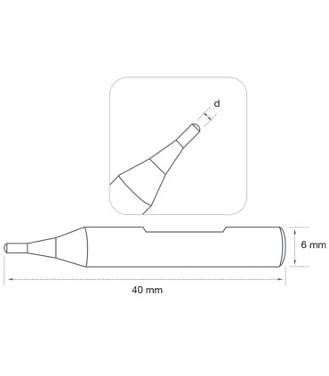 P-4009 - Palpeur en carbure monobloc haute finition (très faible résistance au frottement) pour machines Silca et JMA