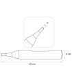 P-4009 - Palpeur en carbure monobloc haute finition (très faible résistance au frottement) pour machines Silca et JMA P-4009 - Palpeur en carbure monobloc haute finition (très faible résistance au frottement) pour machines Silca et JMA