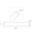 P-4019 - Palpeur en carbure monobloc pour chanfreins pour machines Silca et JMA P-4019 - Palpeur en carbure monobloc pour chanfreins pour machines Silca et JMA