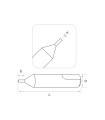 P-3896 - Palpeur en carbure monobloc pour machines Keyline P-3896 - Palpeur en carbure monobloc pour machines Keyline