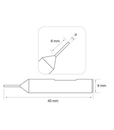 P-707 - Palpeur en carbure monobloc  pour machines électroniques X-HORSE CONDOR et autres