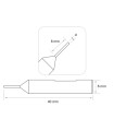 P-707 - Palpeur en carbure monobloc  pour machines électroniques X-HORSE CONDOR et autres P-707 - Palpeur en carbure monobloc  pour machines électroniques X-HORSE CONDOR et autres