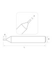 P-1201 - Palpeur en carbure monobloc  pour machines électroniques SILCA VIPER et autres P-1201 - Palpeur en carbure monobloc  pour machines électroniques SILCA VIPER et autres