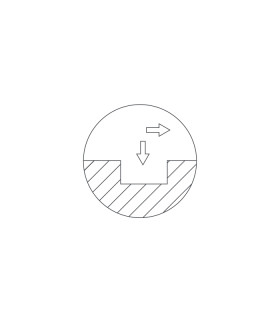 F-3351 - Fraise à rainurer 2 tailles en carbure monobloc pour machines SILCA FUTURA F-3351 - Fraise à rainurer 2 tailles en carbure monobloc pour machines SILCA FUTURA