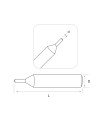P-3865 - Palpeur en carbure monobloc pour machines SILCA FUTURA P-3865 - Palpeur en carbure monobloc pour machines SILCA FUTURA