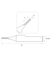 F-1572 - Fraise à rainurer 2 tailles en carbure monobloc pour machines KEYLINE BIANCHI 994 F-1572 - Fraise à rainurer 2 tailles en carbure monobloc pour machines KEYLINE BIANCHI 994