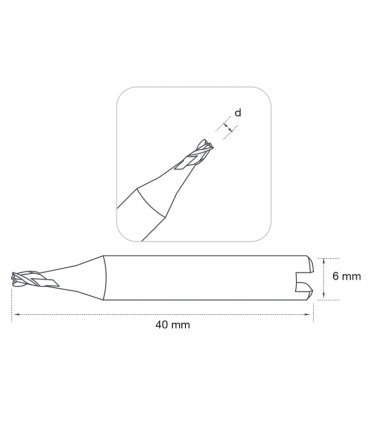 F-1733 - Fraise à rainurer 2 tailles en carbure monobloc pour machines électroniques SILCA VIPER et autres