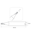 F-1463 - Fraise à rainurer 2 tailles en carbure monobloc pour machines électroniques SILCA VIPER et autres F-1463 - Fraise à rainurer 2 tailles en carbure monobloc pour machines électroniques SILCA VIPER et autres