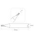 F-3719 - Fraise à rainurer 2 tailles en carbure monobloc pour machines électroniques SILCA VIPER et autres