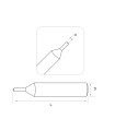 P-3924 - Palpeur en carbure monobloc  pour machines électroniques SILCA FUTURA, VIPER et autres P-3924 - Palpeur en carbure monobloc  pour machines électroniques SILCA FUTURA, VIPER et autres