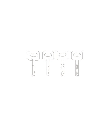 F-4002 - Fraise à rainurer 2 tailles en carbure monobloc pour machines KEYLINE