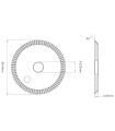 F-3616 - Fraise-scie 3 tailles en HSS M35 pour Machines SILCA F-3616 - Fraise-scie 3 tailles en HSS M35 pour Machines SILCA