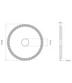 F-1049 - Fraise-scie 3 tailles en HSS M35 pour Machines SILCA et KEYLINE F-1049 - Fraise-scie 3 tailles en HSS M35 pour Machines SILCA et KEYLINE