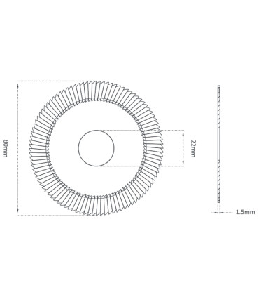 F-1098 - Fraise-scie 3 tailles en HSS M35-revêtement TiALN pour Machines SILCA