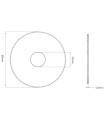 F-1869 - Fraise-scie 1 taille en carbure monobloc pour Machines SILCA F-1869 - Fraise-scie 1 taille en carbure monobloc pour Machines SILCA