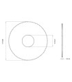F-3453 - Fraise-scie 1 taille en carbure monobloc pour Machines SILCA F-3453 - Fraise-scie 1 taille en carbure monobloc pour Machines SILCA