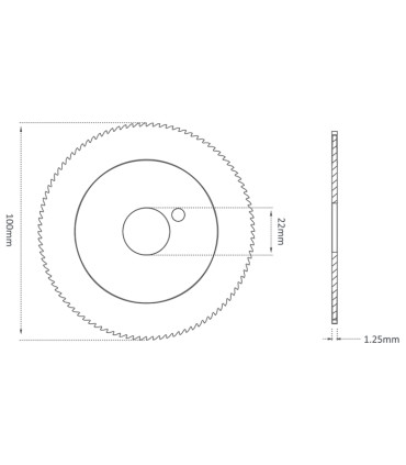 F-1005 - Fraise-scie 1 taille en carbure monobloc pour Machines SILCA et KEYLINE
