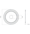 F-3590 - Fraise-scie 3 tailles en carbure monobloc pour Machines JMA F-3590 - Fraise-scie 3 tailles en carbure monobloc pour Machines JMA