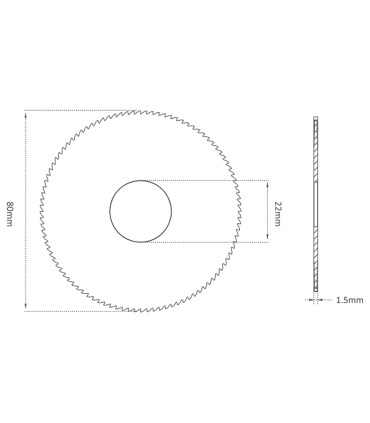 F-997 - Fraise-scie 1 taille en carbure monobloc pour Machines SILCA