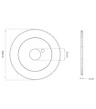 F-3464 - Fraise-scie 1 taille en carbure monobloc pour Machines SILCA et KEYLINE F-3464 - Fraise-scie 1 taille en carbure monobloc pour Machines SILCA et KEYLINE