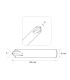 Fraise à chanfreiner 2 tailles 100° Ø 0,4 mm en carbure monobloc pour machines SILCA FUTURA
