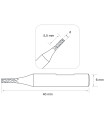 Fraise à rainurer 2 tailles Ø 2,5 mm en carbure monobloc pour machines électroniques X-HORSE CONDOR et autres Fraise à rainurer 2 tailles Ø 2,5 mm en carbure monobloc pour machines électroniques X-HORSE CONDOR et autres