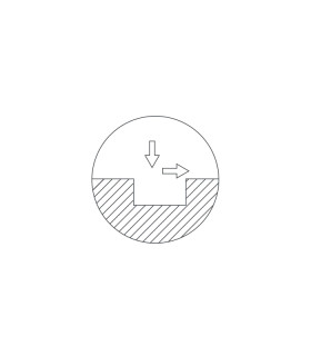 Fraise à rainurer 2 tailles Ø 2,5 mm en carbure monobloc pour machines électroniques X-HORSE CONDOR et autres Fraise à rainurer 2 tailles Ø 2,5 mm en carbure monobloc pour machines électroniques X-HORSE CONDOR et autres