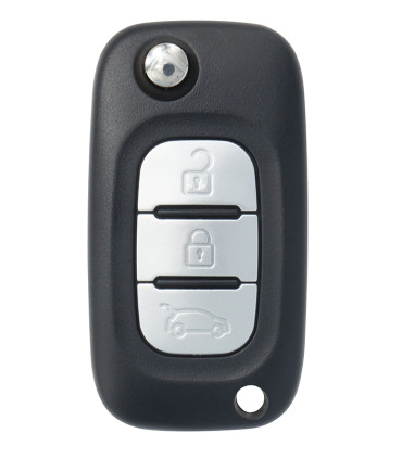Coque de clé Renault 3 boutons pour  Clio III, Master III, Modus, Trafic III