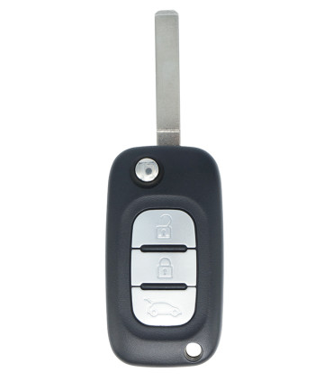 Coque de clé Renault 3 boutons pour  Clio III, Master III, Modus, Trafic III