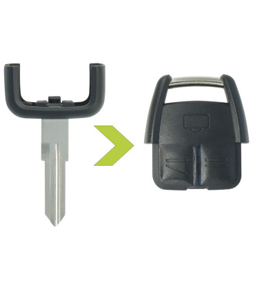 Clé Tête amovible télécommande Opel lame YM28