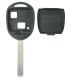 Coque clé 2 boutons Qualité supérieure pour Toyota Lame TOY40