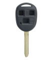Coque clé 3 boutons Qualité supérieure pour Toyota Lame TOY43 Coque clé 3 boutons Qualité supérieure pour Toyota Lame TOY43