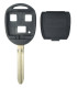 Coque clé 3 boutons Qualité supérieure pour Toyota Lame TOY43