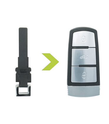 Lame de secours type HU66 pour Télécommande Volkswagen Passat