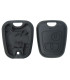 Coque de clé 2 boutons Peugeot 107, 307 Citroen Berlingo, C1 C2, C3.