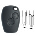 Coque de clé Renault 2 boutons pour  Dokker, Duster, Lodgy, Logan, Sandero
