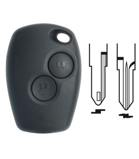 Coque de clé Renault 2 boutons pour  Dokker, Duster, Lodgy, Logan, Sandero Coque de clé Renault 2 boutons pour  Dokker, Duster, Lodgy, Logan, Sandero