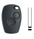 Coque de clé Renault 2 boutons pour  Clio III, Kangoo II, Master III, Modus, Trafic III, Twingo II, Wind