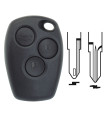 Coque de clé Renault 3 boutons pour  Duster (2011-2015) Coque de clé Renault 3 boutons pour  Duster (2011-2015)