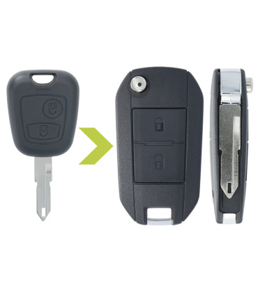 Plip auto modifiée Peugeot modèles  106 (1999-2003), 206 (2002-2009), 206+ (2009-2012)