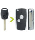 Coque clé auto Honda 2 bouton Civic VIII, Jazz, Jazz II, CR-V, HR-V, Insight
