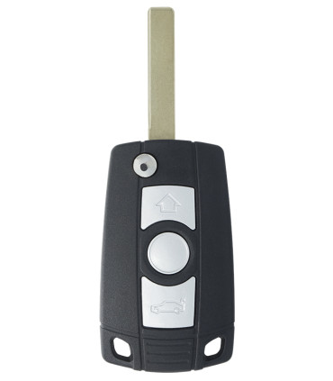 Coque clé BMW 3 boutons Lame HU92R modifiée compatible Série 3 E46, Série 5 E60/E61, X5 E53 (copie)