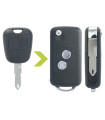 Coque de clé modifiée Peugeot modèles 106, 206, 206+ Coque de clé modifiée Peugeot modèles 106, 206, 206+