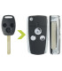 Coque clé modifiée Honda 3 boutons pour Accord (2003-2008), CR-V (2005-2006)